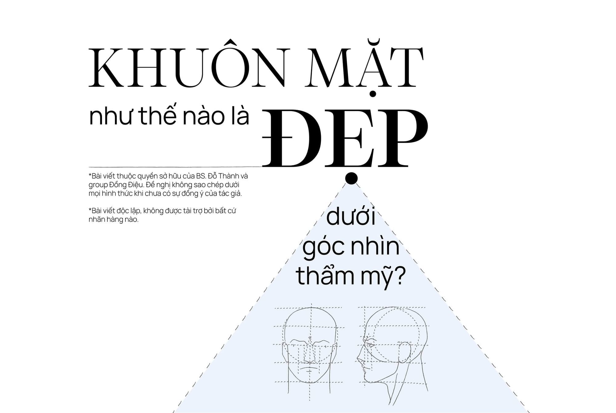 Khuôn mặt như thế nào là đẹp dưới góc nhìn thẩm mỹ - Phần 1