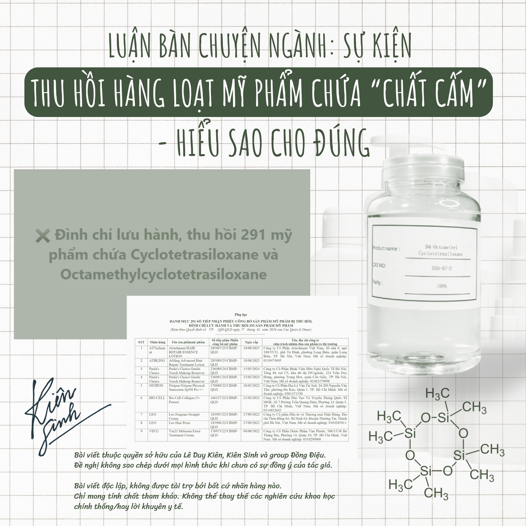Luận bàn chuyện ngành: Sự kiện thu hồi hàng loạt mỹ phẩm chứa “chất cấm” - Hiểu sao cho đúng
